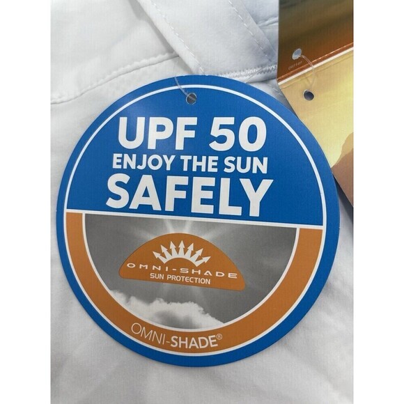 NWT Columbia PFG Women's Shorts Size 8 White Omni-Shade Outdoor Hiking Fishing - Picture 12 of 13